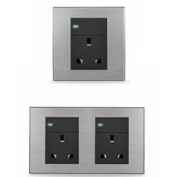 1 Gang/2 Gang 13A Single Switched Wall Socket Plug with LED Indicator UK Stock
1 Gang/2 Gang 13A Single Switched Wall Socket Plug with LED Indicator UK Stock