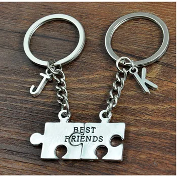 

Custom Name Couples keychains llaveros Chaveiro for Lovers Pair Keyring,Personalized Initial Key Chain Gift For Best Friend
