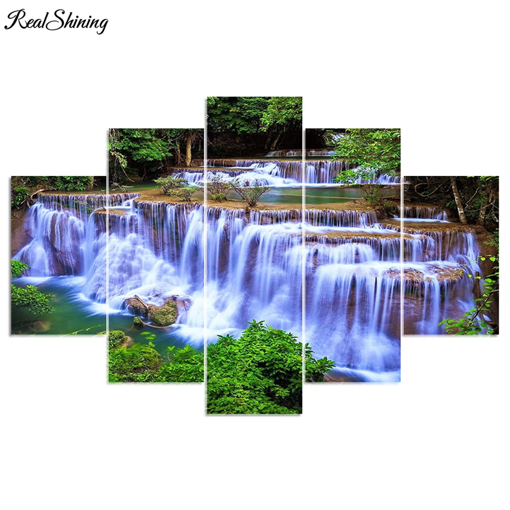 REALSHINING 5pcs Forest Waterfall Full Square DIY Diamond Painting Cross Stitch Mosaic Home Decoration Diamond Embroidery DM306
REALSHINING 5pcs Forest Waterfall Full Square DIY Diamond Painting Cross Stitch Mosaic Home Decoration Diamond Embroidery DM306