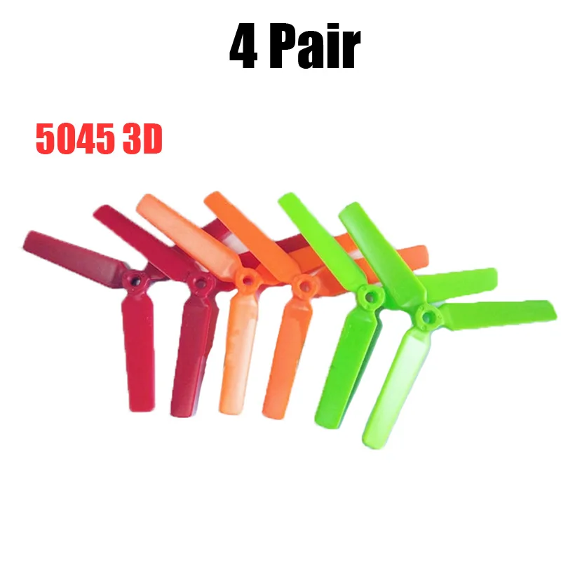 4Pairs 3D Violent Propeller 5045 3-Blade Propellers 5inch Prop CW CCW Paddles Props Blades For FPV RC Plane Multirotor 3D Flight
4Pairs 3D Violent Propeller 5045 3-Blade Propellers 5inch Prop CW CCW Paddles Props Blades For FPV RC Plane Multirotor 3D Flight