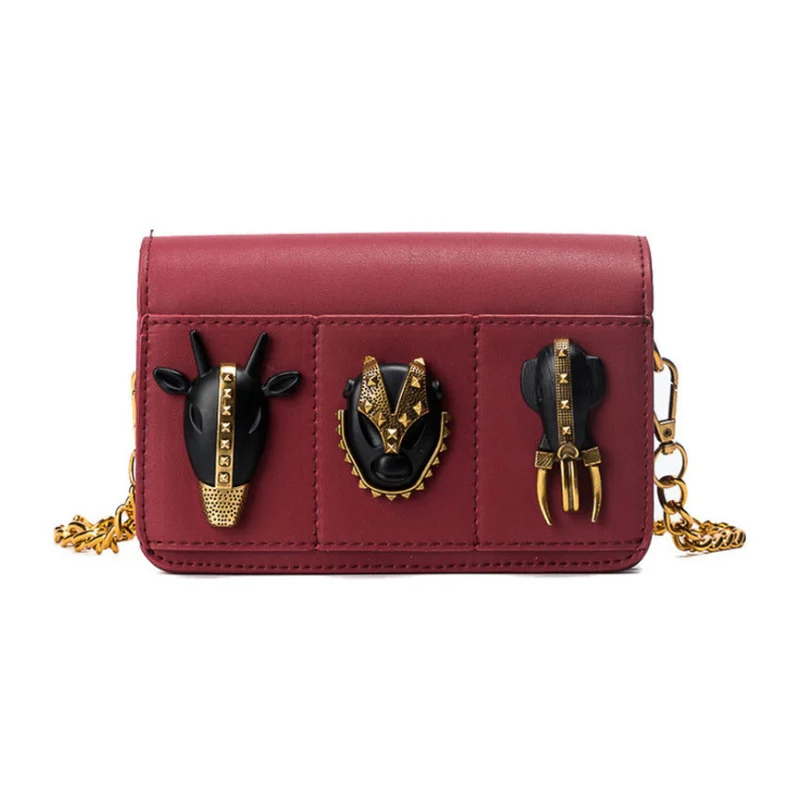 2018 New Star With The Same Paragraph Big European Personality Rivet Animal Avatar Chain Square Bag Shoulder Diagonal Female Bag
2018 New Star With The Same Paragraph Big European Personality Rivet Animal Avatar Chain Square Bag Shoulder Diagonal Female Bag