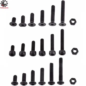 250pcs M3 Screws Nuts allen socket head screw Hex Socket Screw button head and flat head countersunk head Screw with Nuts
250pcs M3 Screws Nuts allen socket head screw Hex Socket Screw button head and flat head countersunk head Screw with Nuts