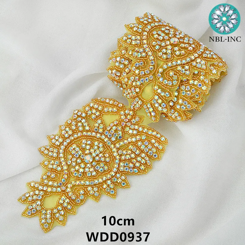 (10 yards )Bridal beaded gold AB crystal Rhinestone Applique Trim iron on for wedding dress rhinestone applique belt WDD0937
(10 yards )Bridal beaded gold AB crystal Rhinestone Applique Trim iron on for wedding dress rhinestone applique belt WDD0937