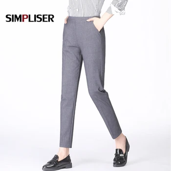 Suit Pants Women 2019 Formal Office Work Trousers Ankle Length Elastic Waist Harem Pants Plus Size 4XL Ladies Capri Pants Black
Suit Pants Women 2019 Formal Office Work Trousers Ankle Length Elastic Waist Harem Pants Plus Size 4XL Ladies Capri Pants Black