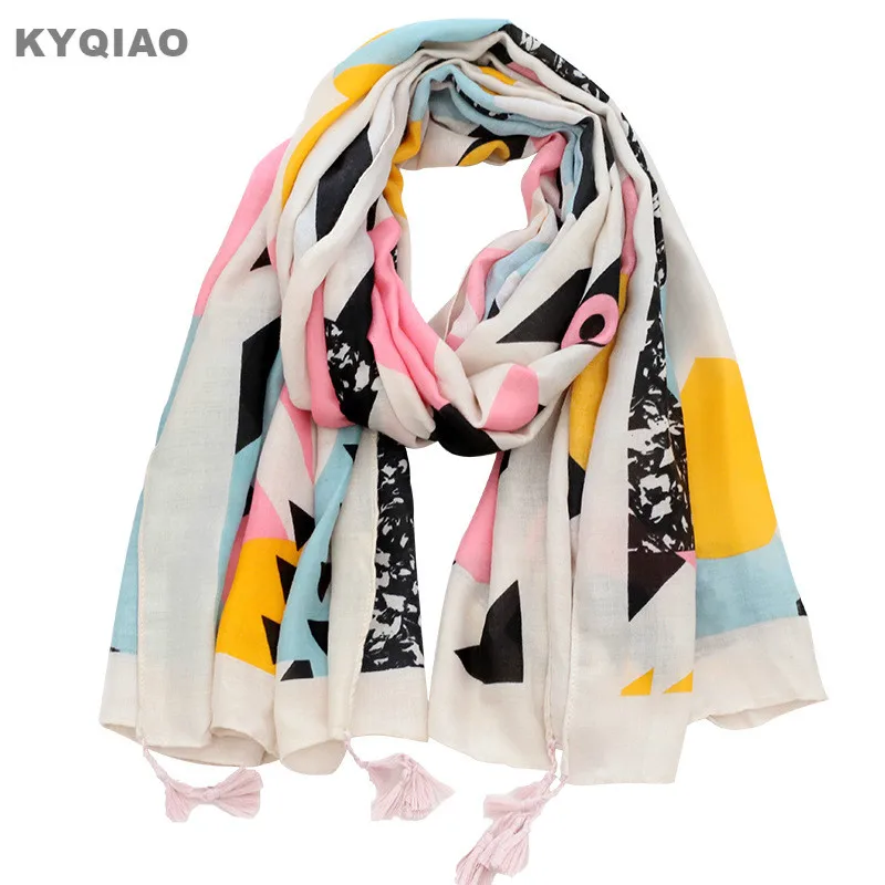 KYQIAO boho scarf 2018 women autumn spring Spain style long bohemian print scarf sea travel shawl wrap
KYQIAO boho scarf 2018 women autumn spring Spain style long bohemian print scarf sea travel shawl wrap
