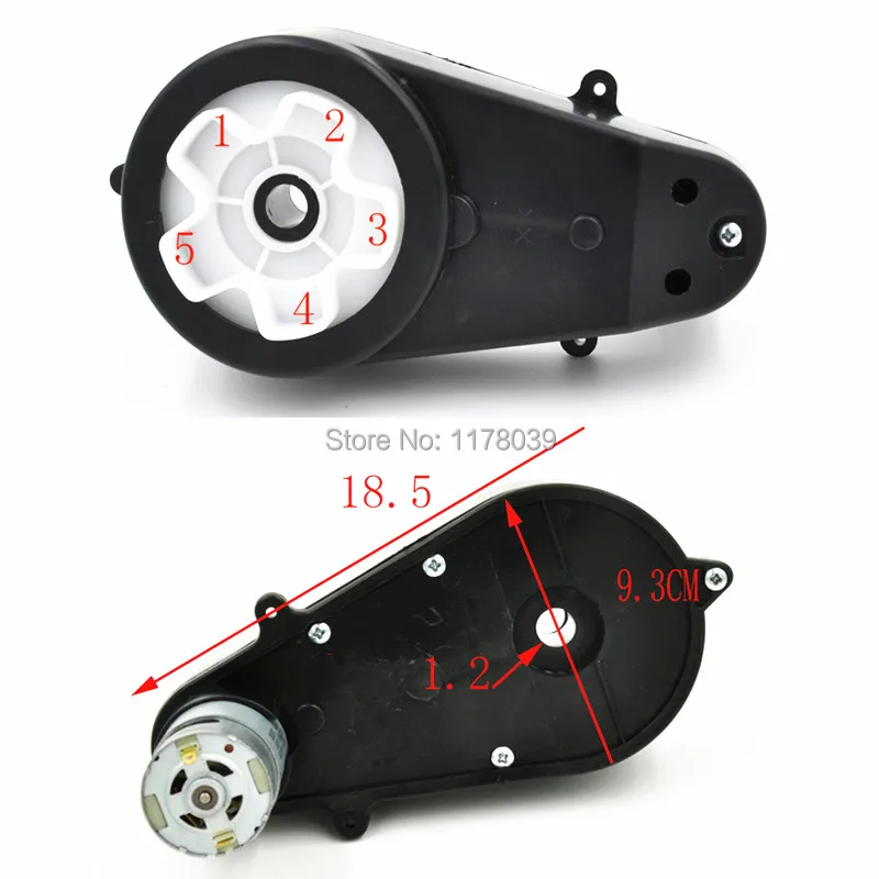 Five Plum blossom type RS550 6V 12V high speed DC motor,children's electric car DC Motor black gear boxes,J17584
Five Plum blossom type RS550 6V 12V high speed DC motor,children's electric car DC Motor black gear boxes,J17584