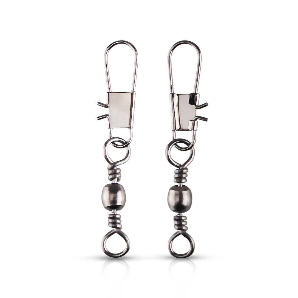 DNDYUJU 50pcs/lot Fishing Connector Pin Bearing Rolling Swivel Stainless Steel with Snap Fishhook Lure Tackle Accessorie
DNDYUJU 50pcs/lot Fishing Connector Pin Bearing Rolling Swivel Stainless Steel with Snap Fishhook Lure Tackle Accessorie