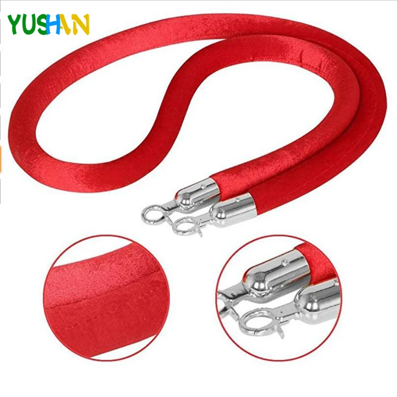 4.5Ft Red Velvet Rope 1.5" Thick Crowd Control Rope Barrier with Polished Metal Clips for Ball Top Stanchions by Party supplies
4.5Ft Red Velvet Rope 1.5" Thick Crowd Control Rope Barrier with Polished Metal Clips for Ball Top Stanchions by Party supplies