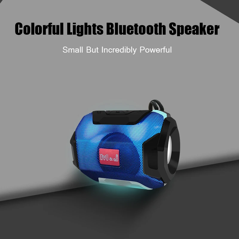 M&J Mini Wireless Bluetooth Speaker With LED TF Support USB Sub Woofer And Mp3 Stereo Audio Music Player 1 M&J Mini Wireless Bluetooth Speaker With LED TF Support USB Sub Woofer And Mp3 Stereo Audio Music Player 1