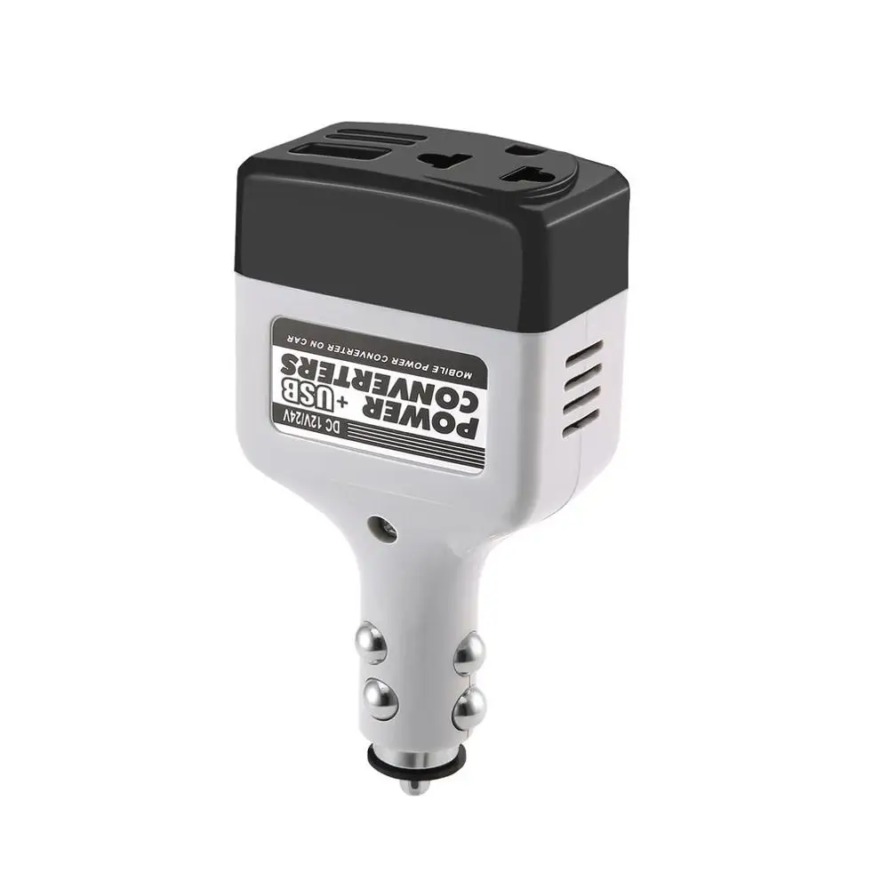 New DC 12/24 V to AC 220 V/USB 6 V Car Power Inverter Adapter Mobile Auto Power Car Charger Converter With USB Interface
New DC 12/24 V to AC 220 V/USB 6 V Car Power Inverter Adapter Mobile Auto Power Car Charger Converter With USB Interface