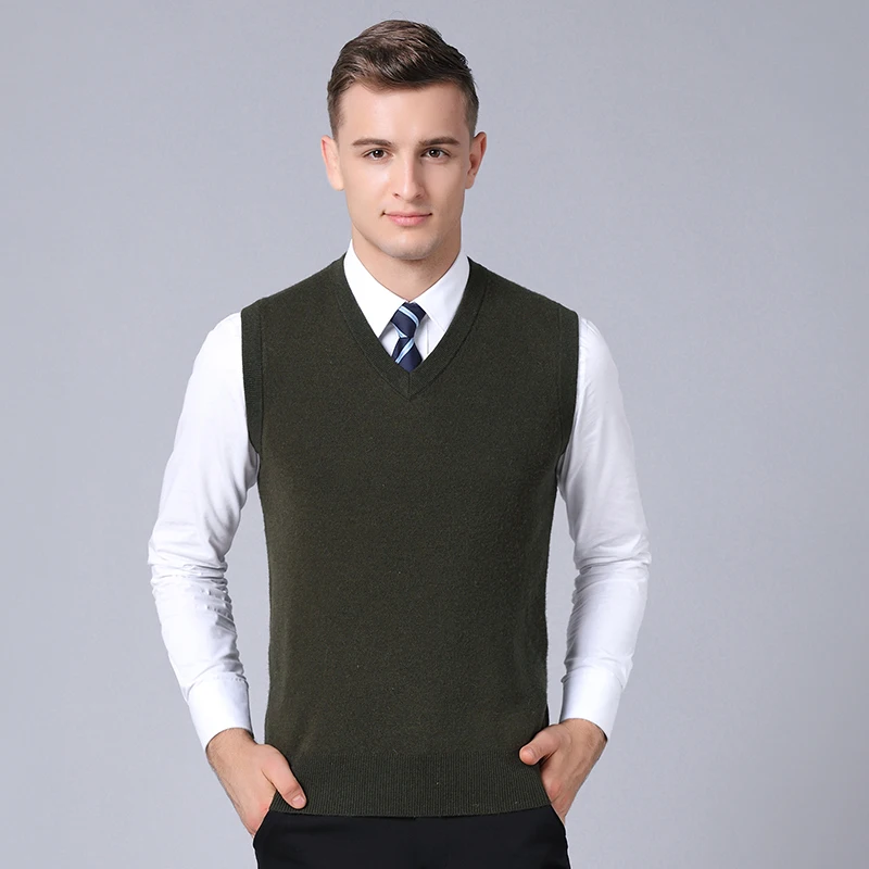 New 2018 autumn & winter male thick pure wool sweater vest mens v-neck solid 100% wool sleeveless sweater pullovers
New 2018 autumn & winter male thick pure wool sweater vest mens v-neck solid 100% wool sleeveless sweater pullovers