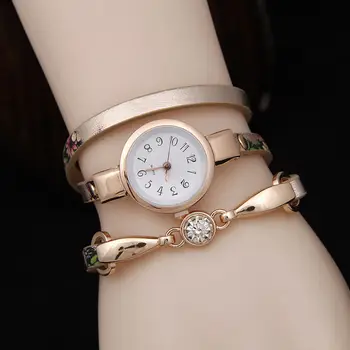 Watches Fashion Casual 3 Layers Bracelet Watch Women Relogio Rhinestone Flower Analog Quartz Watch Clock Female Montre Femme
Watches Fashion Casual 3 Layers Bracelet Watch Women Relogio Rhinestone Flower Analog Quartz Watch Clock Female Montre Femme