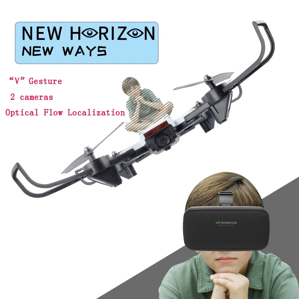 VR SG700 RC Quadcopter with Double Camera HD Wifi FPV Foldable Drone Altitude Hold Headless Gesture Control Dron VS E58
VR SG700 RC Quadcopter with Double Camera HD Wifi FPV Foldable Drone Altitude Hold Headless Gesture Control Dron VS E58