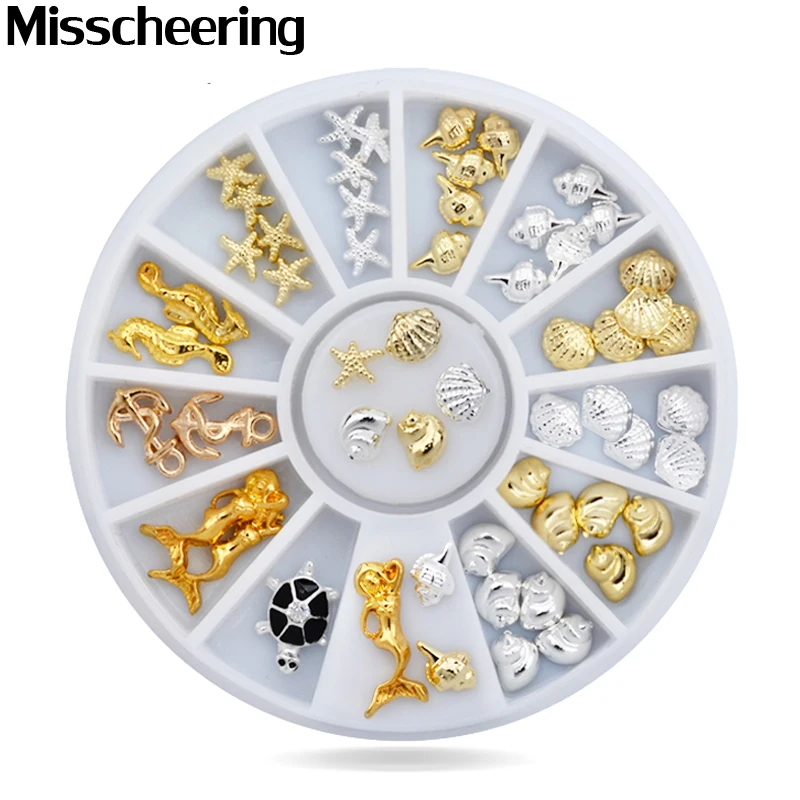 1Pcs New Ocean Sea Design Gold Silver 3d Alloy Nail Art Jewelry DIY Nail Sticker Decoration Wheel
1Pcs New Ocean Sea Design Gold Silver 3d Alloy Nail Art Jewelry DIY Nail Sticker Decoration Wheel