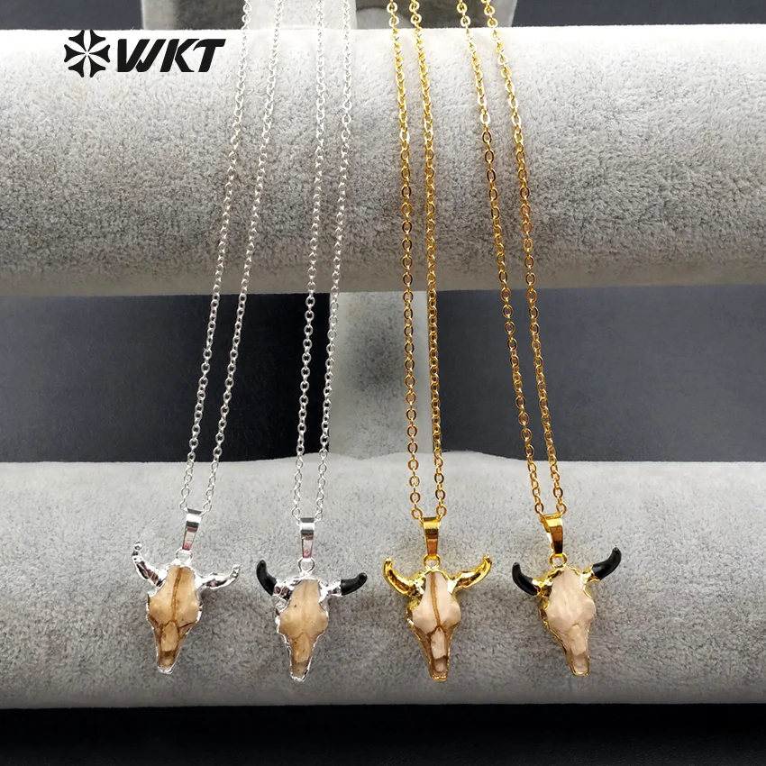 WT-N1030 WKT Fashion Necklace Resin Small Cattle Horn Necklace Couple Necklace For Gift Cattle Head Necklace
WT-N1030 WKT Fashion Necklace Resin Small Cattle Horn Necklace Couple Necklace For Gift Cattle Head Necklace