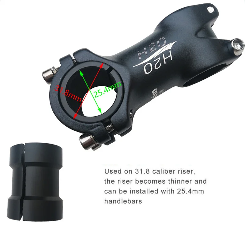 Bicycle Handlebar Diameter Adapter 25.4 to 31.8mm Installation Aperture Adjust MTB Road Bike Stem 31.8 Convert to 25.4mm
Bicycle Handlebar Diameter Adapter 25.4 to 31.8mm Installation Aperture Adjust MTB Road Bike Stem 31.8 Convert to 25.4mm