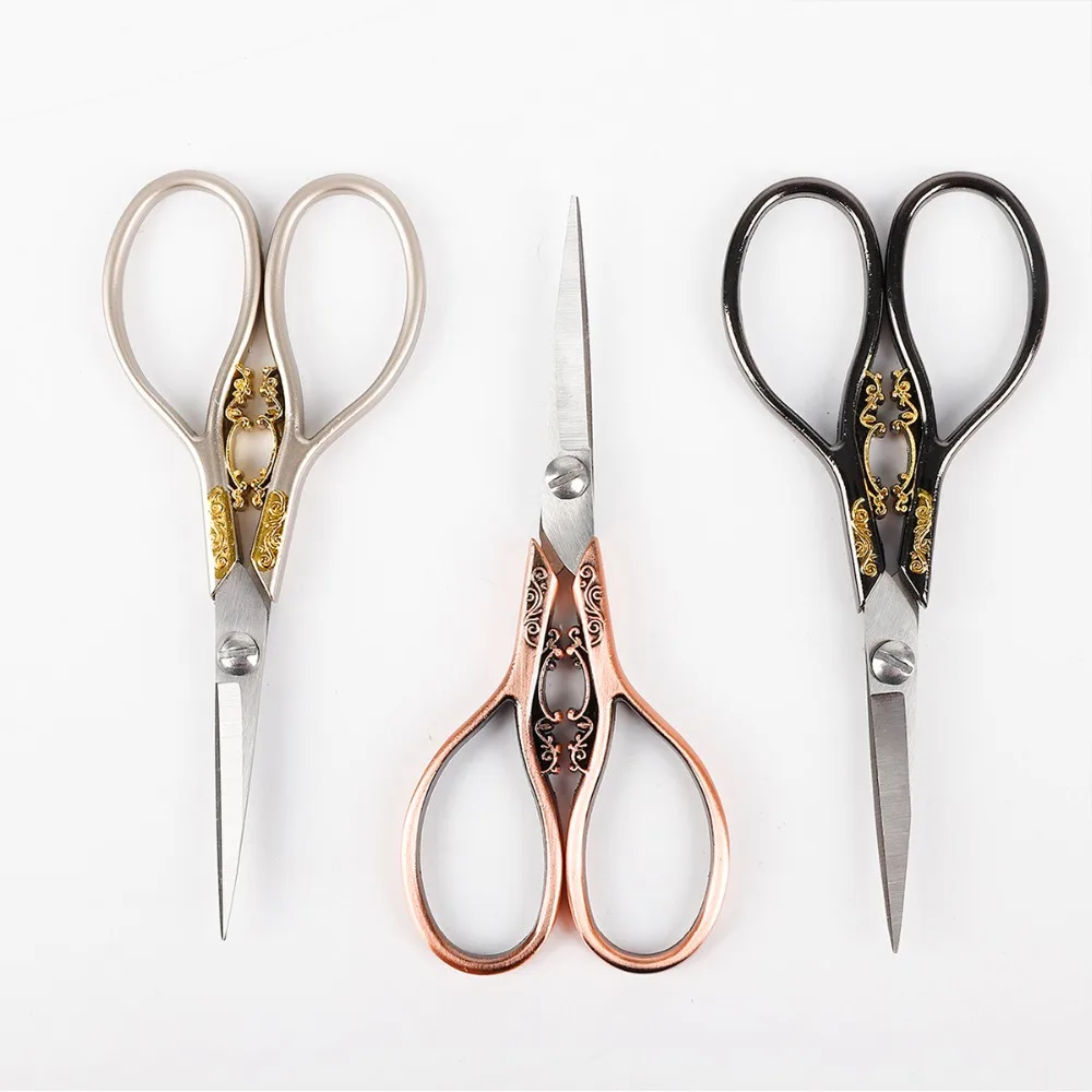 1pcs Colorful Stainless Steel Scissors European Retro Classic Embroidery Scissors Nail Art Stork Scissors Cutters Tool
1pcs Colorful Stainless Steel Scissors European Retro Classic Embroidery Scissors Nail Art Stork Scissors Cutters Tool