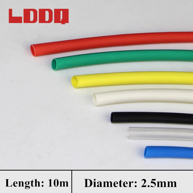LDDQ 10m Heat Shrink Tube Polyolefin Wire Cable Wrap Tube Diameter 2.5mm Shrinkable Tubing Seven Colors Shrinkage Ratio 2:1
LDDQ 10m Heat Shrink Tube Polyolefin Wire Cable Wrap Tube Diameter 2.5mm Shrinkable Tubing Seven Colors Shrinkage Ratio 2:1