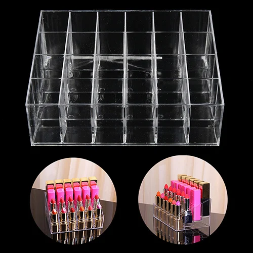 Lipstick Storage Box 24 Grid New Acrylic Transparent Makeup Organizer Cosmetic Display Stand Lipstick Holder High Quality
Lipstick Storage Box 24 Grid New Acrylic Transparent Makeup Organizer Cosmetic Display Stand Lipstick Holder High Quality