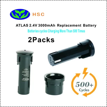 2PCS 3000mAh rechargeable battery pack ATL2.4 NiMh Battery 2.4V Replacement ATLAS P2.4 PS2.4 PSX2.4 Original Battery pack 2.4V
2PCS 3000mAh rechargeable battery pack ATL2.4 NiMh Battery 2.4V Replacement ATLAS P2.4 PS2.4 PSX2.4 Original Battery pack 2.4V