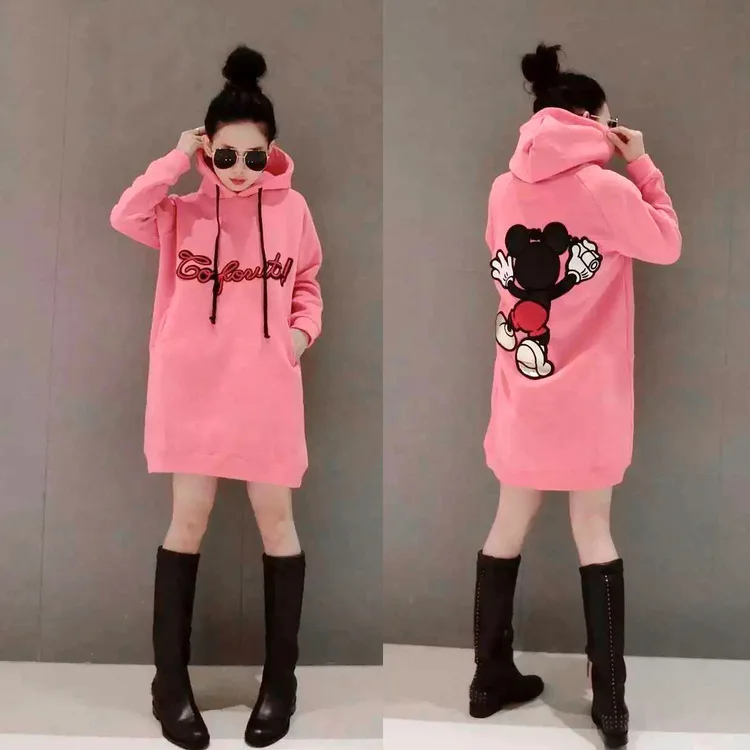 Casual Amine Hoodie Sweatshirt Women Long Hoody Mickey Cartoon Mouse Clothing Cute Printed Hoodie Loose Pullovers Hoodie Female
Casual Amine Hoodie Sweatshirt Women Long Hoody Mickey Cartoon Mouse Clothing Cute Printed Hoodie Loose Pullovers Hoodie Female