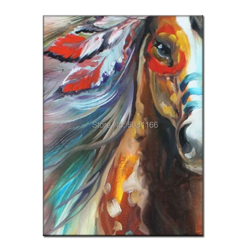 Hand-painted indian horse Oil Painting on Canvas indian feather canvas wall art for living room decoration Artist directly
Hand-painted indian horse Oil Painting on Canvas indian feather canvas wall art for living room decoration Artist directly