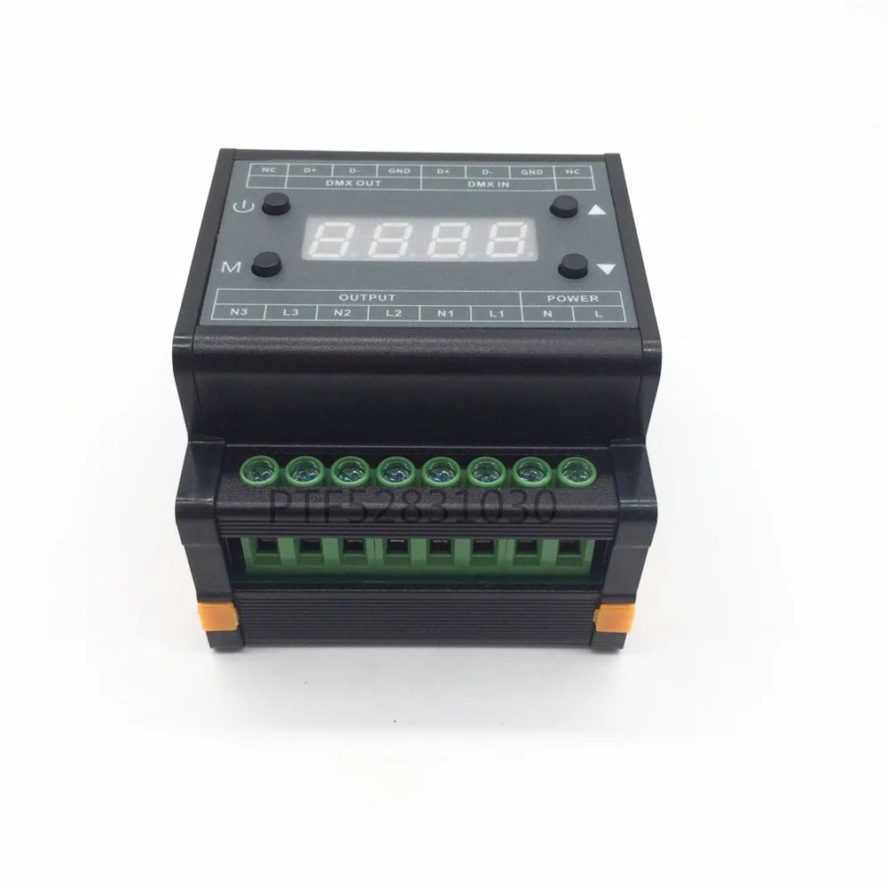 DMX302 DMX triac dimmer led brightness controller AC90-240V 50Hz/60Hz high voltage 3 channels 1A/channel
DMX302 DMX triac dimmer led brightness controller AC90-240V 50Hz/60Hz high voltage 3 channels 1A/channel