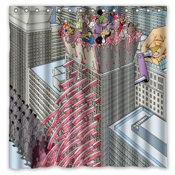 Shintaro Kago Work Printed Polyester Shower Curtain Waterproof Home Bathroom Curtains With 12 Hooks 180x180CM
Shintaro Kago Work Printed Polyester Shower Curtain Waterproof Home Bathroom Curtains With 12 Hooks 180x180CM