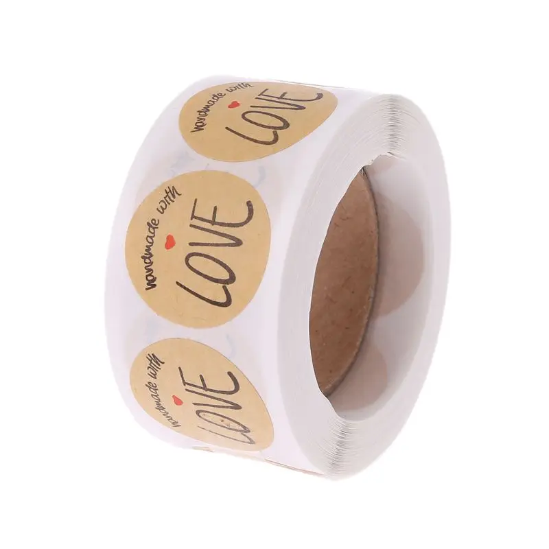 500pcs Round Kraft Paper Handmade With Love Sealing Stickers Candy Bag Label Packing Gift
500pcs Round Kraft Paper Handmade With Love Sealing Stickers Candy Bag Label Packing Gift