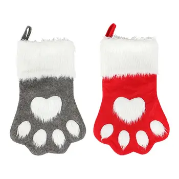 Pet Cat Dog Paw Christmas Stockings Mini Sock Festival Xmas Tree Hanging Pendant Candy Gift Bag Home Decorations
Pet Cat Dog Paw Christmas Stockings Mini Sock Festival Xmas Tree Hanging Pendant Candy Gift Bag Home Decorations