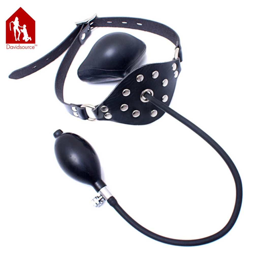 Davidsource Inflatable Mouth Gag Black Adjustable Lockable Belts Submissive Slave Training Bondage Restraint Kit Sex Toy 1 Davidsource Inflatable Mouth Gag Black Adjustable Lockable Belts Submissive Slave Training Bondage Restraint Kit Sex Toy 1