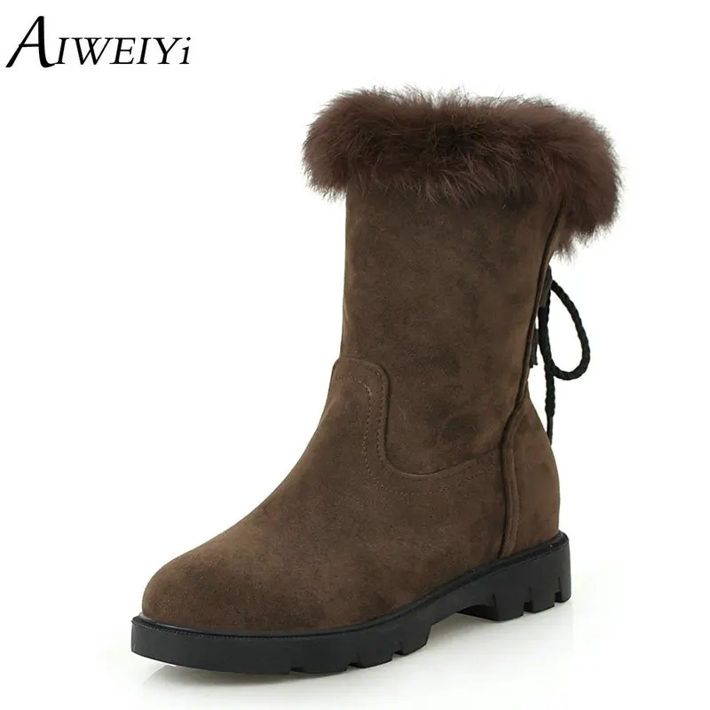 AIWEIYi Flat Heels Ankle Boots for Women Round toe Plush Warm Winter Snow Boots Fur Black Booties
AIWEIYi Flat Heels Ankle Boots for Women Round toe Plush Warm Winter Snow Boots Fur Black Booties