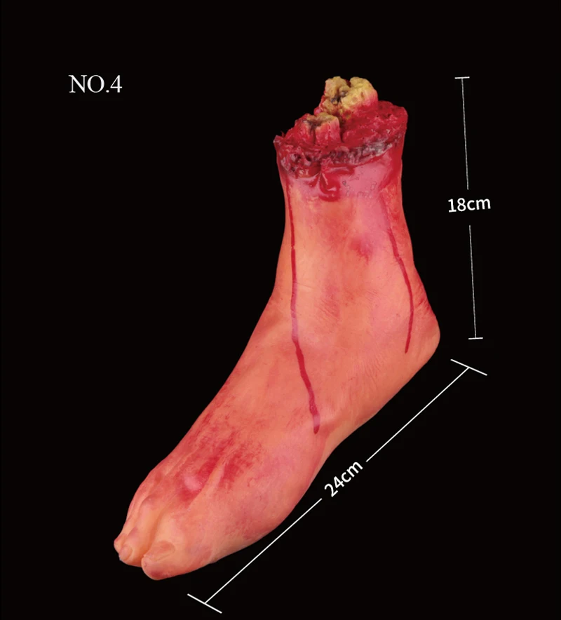 Cosplay&ware 1pcslot Halloween Prop Horrible Broken Limbs Fingers Legs Arm Feet Latex Tricky Toys Party Decorations 20 Cosplay&ware 1pcslot Halloween Prop Horrible Broken Limbs Fingers Legs Arm Feet Latex Tricky Toys Party Decorations -Cosplayware Store