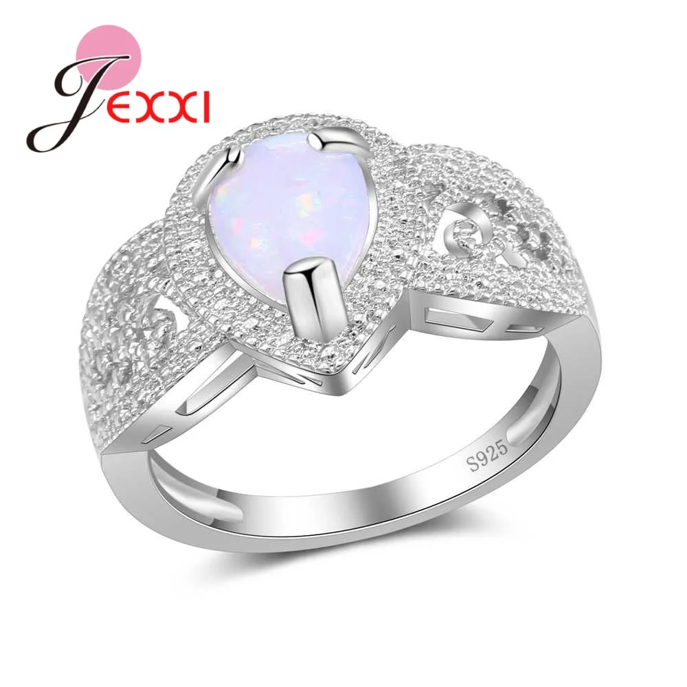 JEXXI Shiny White Round Princess Opal Ring For Cute Women Pretty Engagement Accessories 925 Sterling Fine Silver Jewelry Popular
JEXXI Shiny White Round Princess Opal Ring For Cute Women Pretty Engagement Accessories 925 Sterling Fine Silver Jewelry Popular