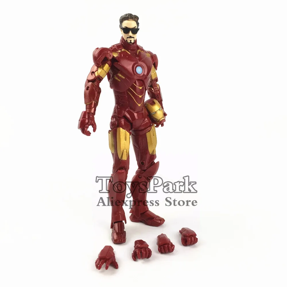 Custom Marvel Iron Man MK46 Mark VI 6" Action Figure With Tony Stark Sunglasses Unmasked Head KO's Toybiz Marvel Legends Loose
Custom Marvel Iron Man MK46 Mark VI 6" Action Figure With Tony Stark Sunglasses Unmasked Head KO's Toybiz Marvel Legends Loose