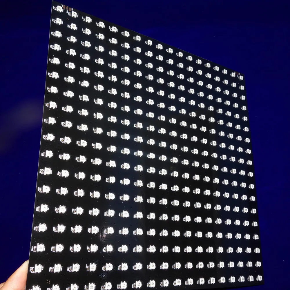 P16.6mm WS2812B 18*18pixels led digital RIGID panel light,size:30cm*30cm,DC5V input
P16.6mm WS2812B 18*18pixels led digital RIGID panel light,size:30cm*30cm,DC5V input
