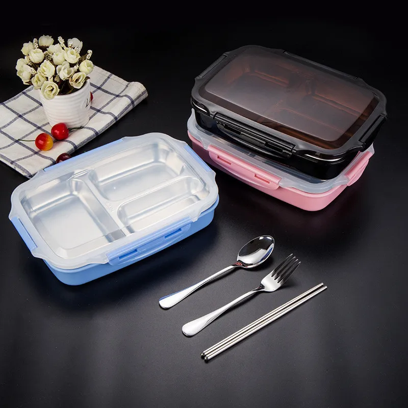 Ланч бокс из нержавеющей стали портативный пищевой контейнер для пикника офиса