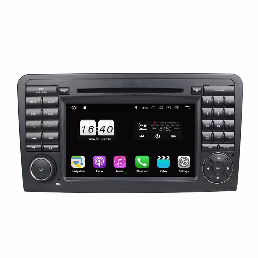 For Benz W164 ML300 ML350 ML450 ML500 Android 8.1 2GB RAM Car DVD Player car radio handfree RADIO GPS Glonass Navi | Автомобили и
