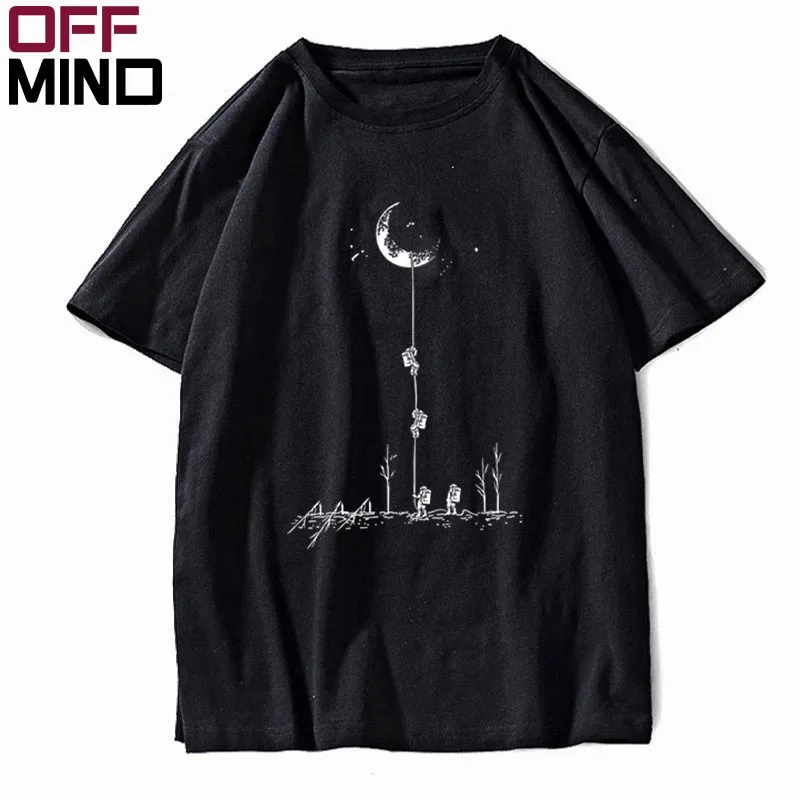 OFF MIND Top quality cotton space print men T shirt casual climb the moon men Tshirt summer loose t-shirt men tee shirts MO0119
OFF MIND Top quality cotton space print men T shirt casual climb the moon men Tshirt summer loose t-shirt men tee shirts MO0119