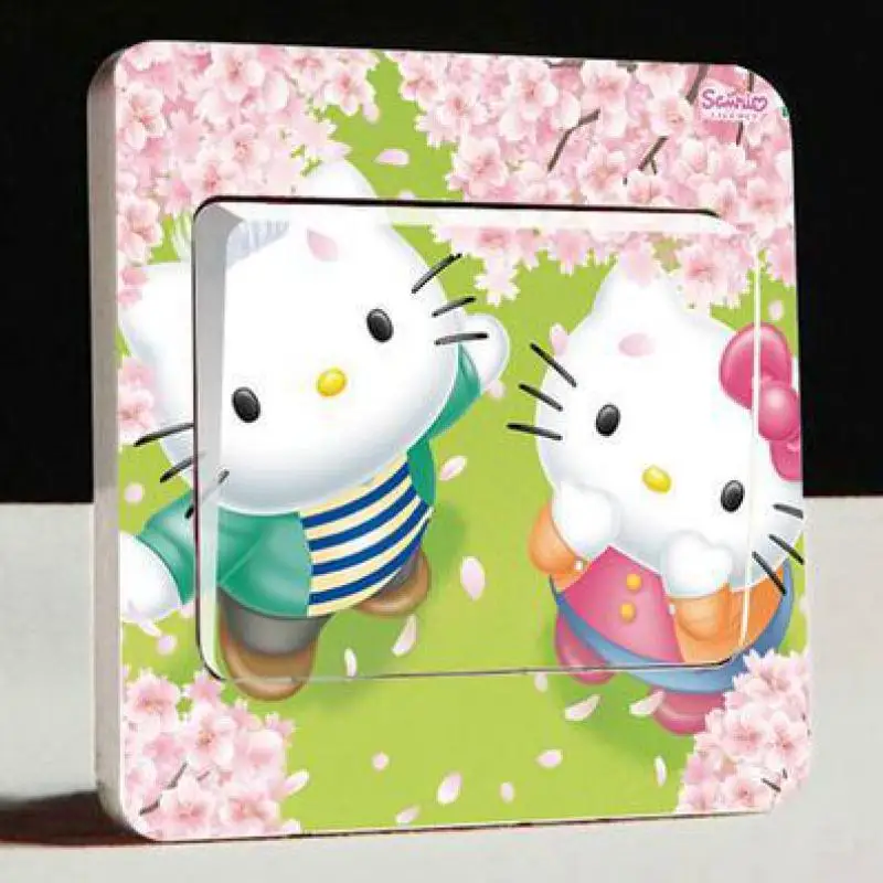 1pcs creative cartoon light socket switch stickers cute personality decoration Hello Kitty living room bedroom children's room
1pcs creative cartoon light socket switch stickers cute personality decoration Hello Kitty living room bedroom children's room
