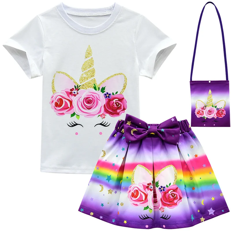 New children's unicorn girls short-sleeved pleated cartoon suit Halloween performance show costume
New children's unicorn girls short-sleeved pleated cartoon suit Halloween performance show costume