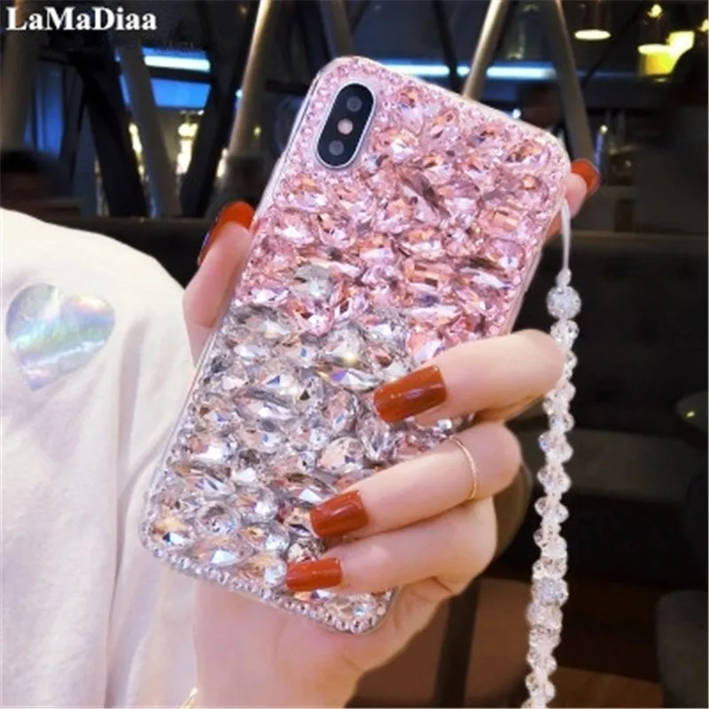 For iPhone X XS XR MAX 5 8 6 6s 7 Bling Diamond Case Rhinestone Stone Jewelled Cover Case For iPhone 7 8 plus With Pearl Lanyard
For iPhone X XS XR MAX 5 8 6 6s 7 Bling Diamond Case Rhinestone Stone Jewelled Cover Case For iPhone 7 8 plus With Pearl Lanyard