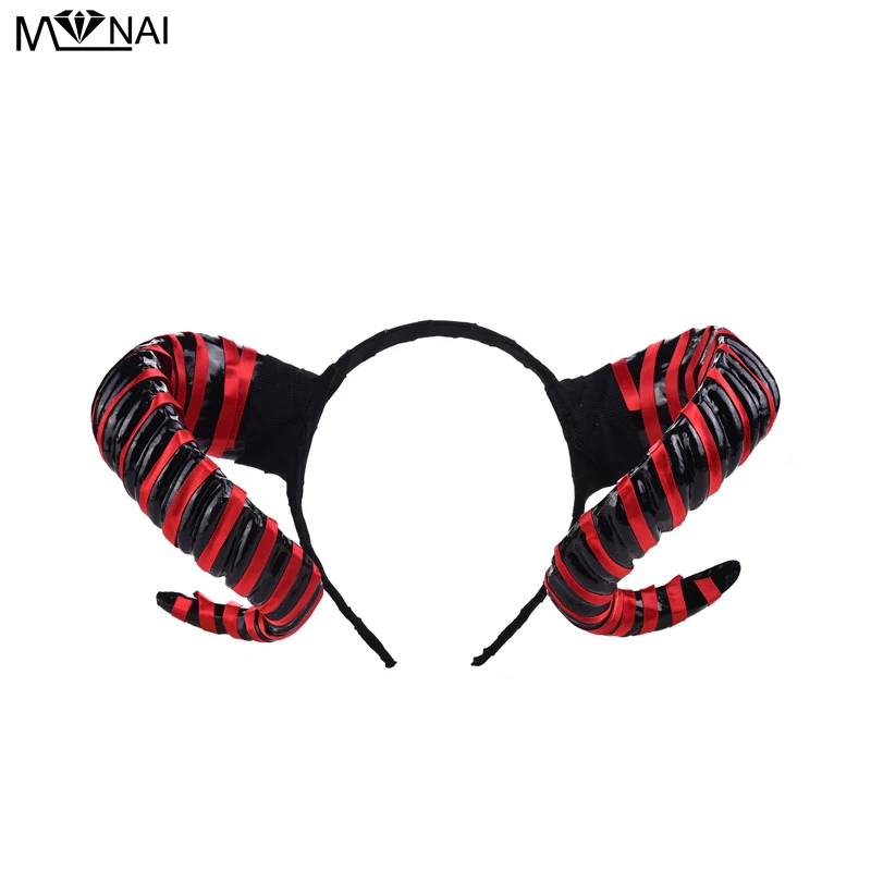 Steampunk Red Black Horns Hair Band Gothic Headband Halloween Sheep Horn Cosplay Headpiece Photograph Hair Accessories
Steampunk Red Black Horns Hair Band Gothic Headband Halloween Sheep Horn Cosplay Headpiece Photograph Hair Accessories