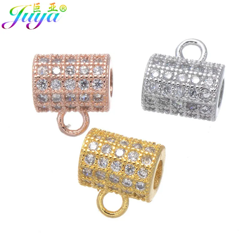Juya DIY ювелирные изделия перлы проложить Циркон большое отверстие Кристалл залог