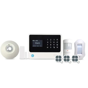 433MHz Spanish voice prompt smart home wifi GSM alarm system with Spanish word menu and app control with ceiling PIR sensor
433MHz Spanish voice prompt smart home wifi GSM alarm system with Spanish word menu and app control with ceiling PIR sensor