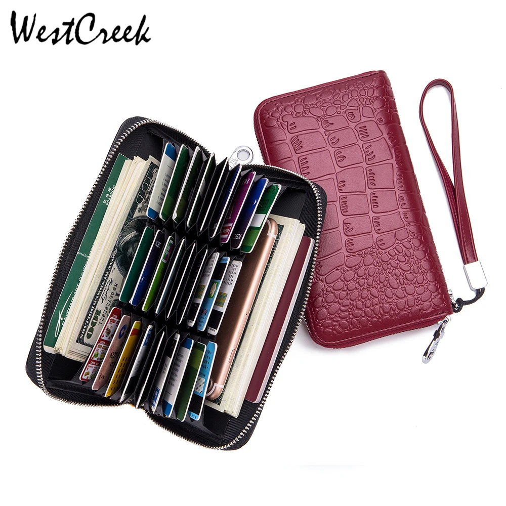 WESTCREEK Leather Women RFID Blocking Stone Pattern Zipper Long Wrist Wallets Anti Theft Men Minimalist Travel Passport Purse
WESTCREEK Leather Women RFID Blocking Stone Pattern Zipper Long Wrist Wallets Anti Theft Men Minimalist Travel Passport Purse