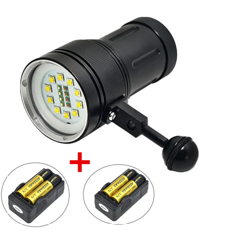 Professional XM-L L2 LED White Red Diving Torch Underwater Video Flashlight lamps + Battery + Charger
Professional XM-L L2 LED White Red Diving Torch Underwater Video Flashlight lamps + Battery + Charger