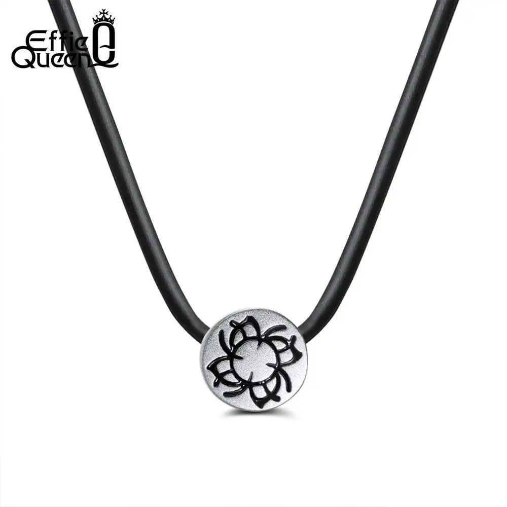 Effie Queen Cute Round Pendant Flower Pattern Women Necklaces Quality PU Leather Rope Chain Choke Korean Fashion Jewelry DPPN07
Effie Queen Cute Round Pendant Flower Pattern Women Necklaces Quality PU Leather Rope Chain Choke Korean Fashion Jewelry DPPN07