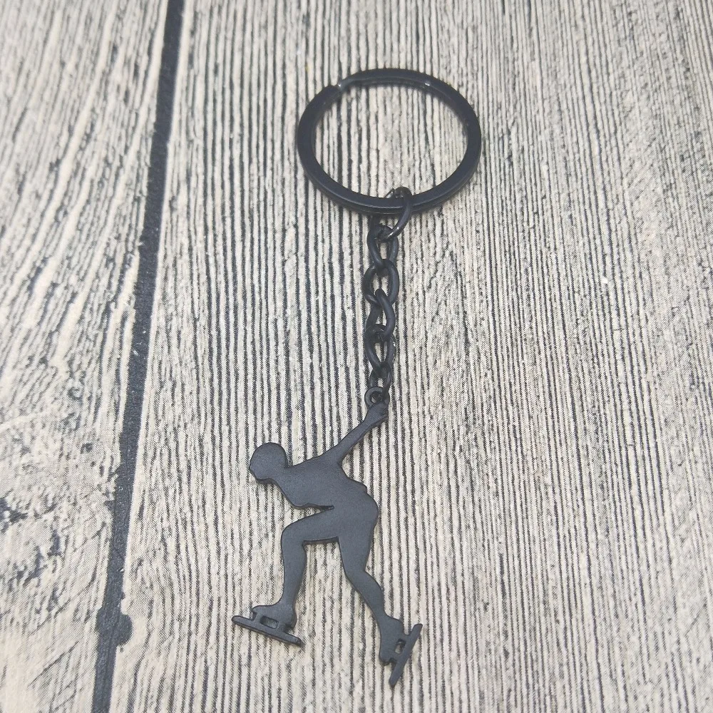 New Trendy Ice Skating Keychain Men's Speed Skating Pendant Keychain Speed Skating Jewellery Figure Jewellery
New Trendy Ice Skating Keychain Men's Speed Skating Pendant Keychain Speed Skating Jewellery Figure Jewellery