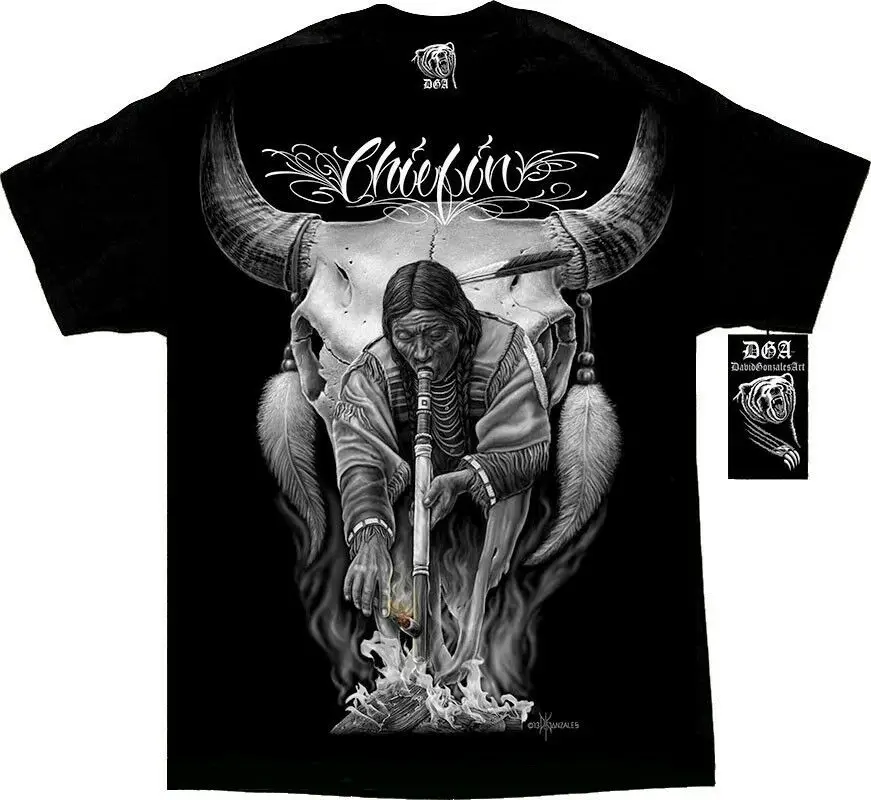 AUTHENTIC DAVID GONZALES DGA CHIEFIN NATIVE INDIAN WEST COAST MENS T SHIRT M-5XL
AUTHENTIC DAVID GONZALES DGA CHIEFIN NATIVE INDIAN WEST COAST MENS T SHIRT M-5XL